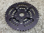 Used Cook Bros Racing CQP Spider & Chainring Set 48-36-26 110/74/58 BCD Vintage MTB-Bicycle Bin