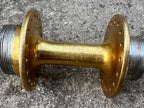 Used Sunshine Gold BMX Hub 110mm 36H Bolt On Flip Flop English Anodized OG Vintage-Bicycle Bin