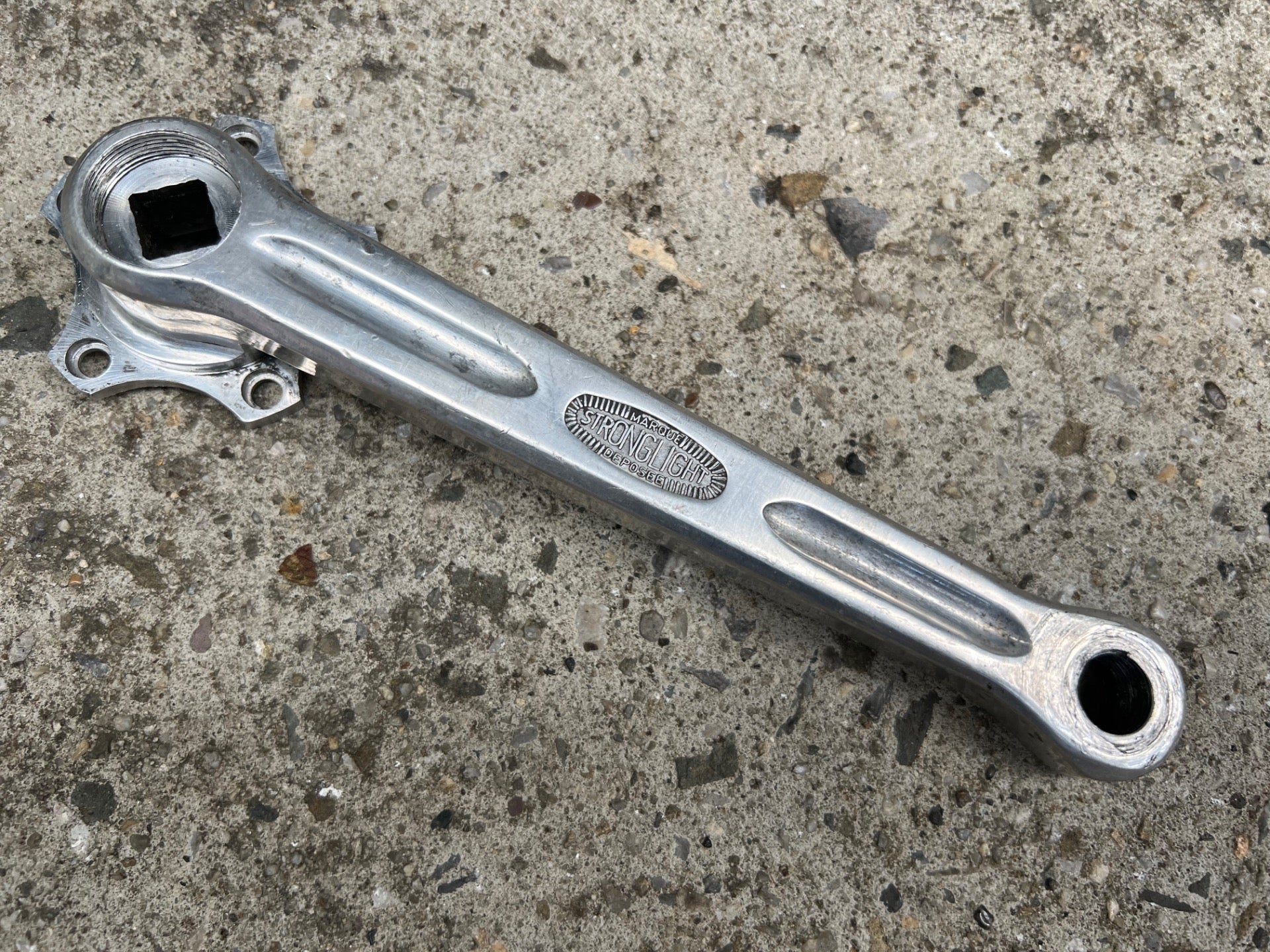 Stronglight 49D 170mm Cranks 50.4 BCD 5 Bolt Vintage Touring Road Bike Retro  - Image 2