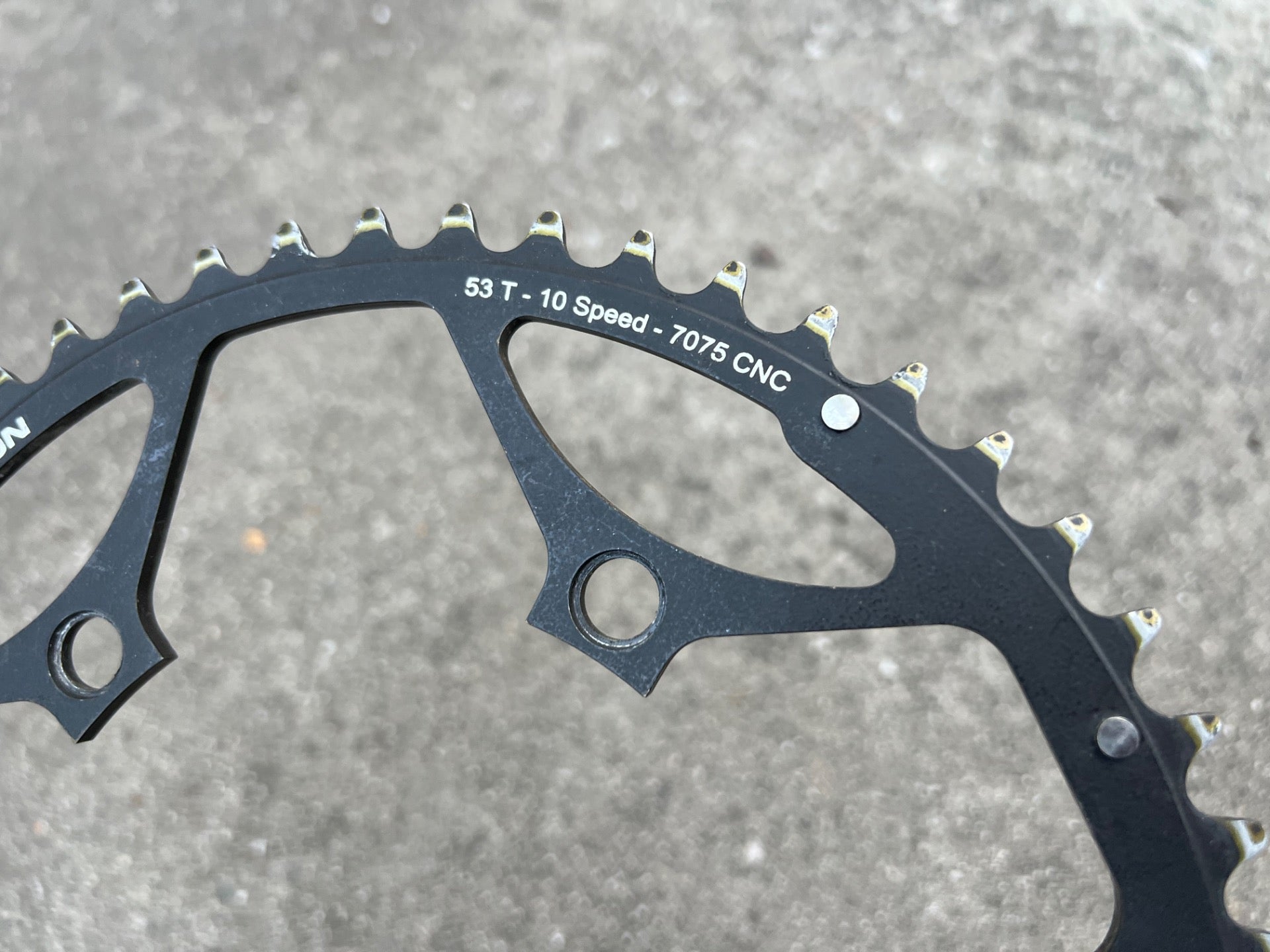 Stronglight Easton 53T Tooth 130BCD Chainring 10 Speed CT2 Ceramic Teflon Black  - Image 2