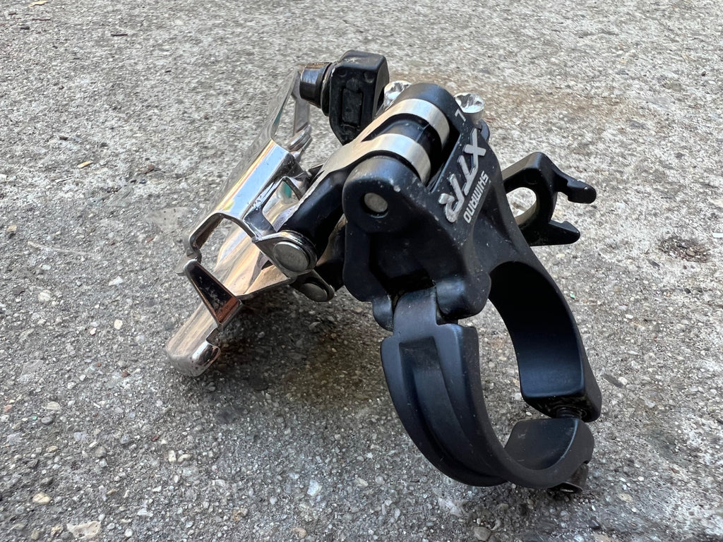 Shimano XTR FD-M971 34.9mm Dual Pull Front Derailleur High Clamp MTB 3x9  - Image 2