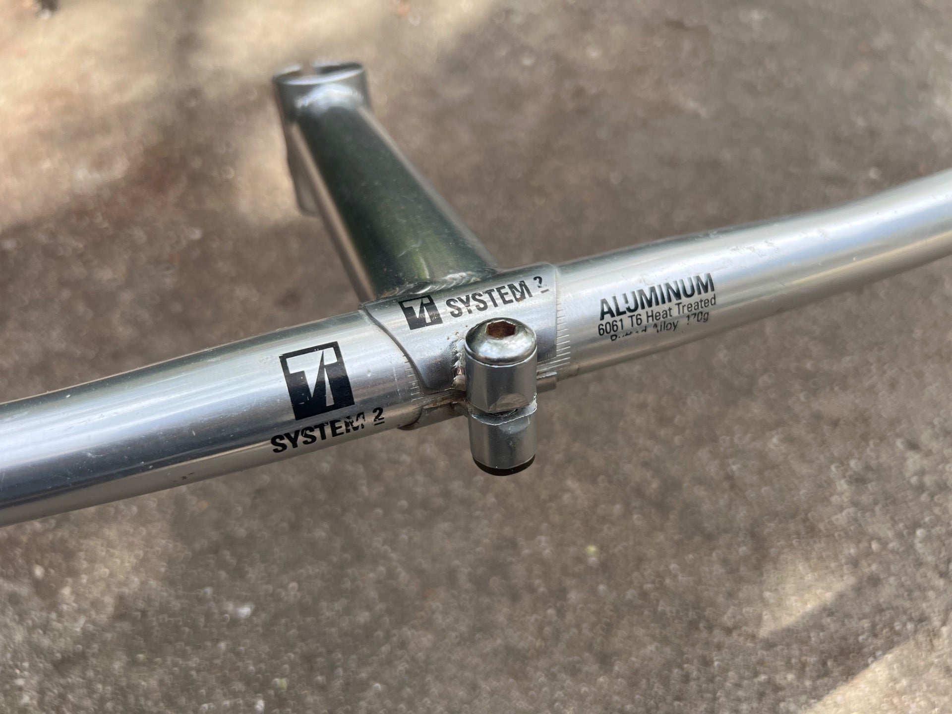 Trek T System 2 Bar & Stem Combo 1 1/8in Threadless 550mm 135mm Vintage MTB  - Image 2