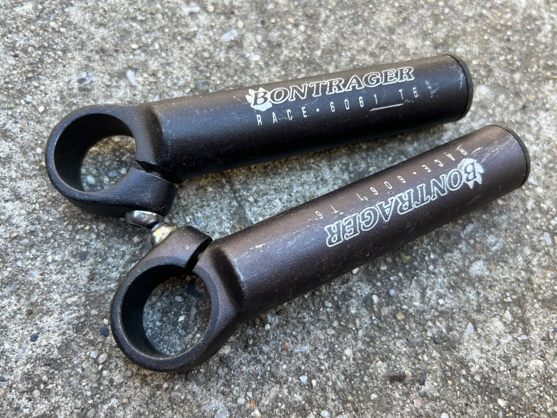 Bontrager Race 6061 T6 Aluminum Bar Ends Vintage MTB Mountain Bike Black Retro - Image 2