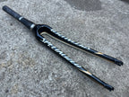 Used Specialized FACT 700c Carbon Fork 1 1/8” to 1 1/2” 8” Tapered Black Gold Road-Bicycle Bin