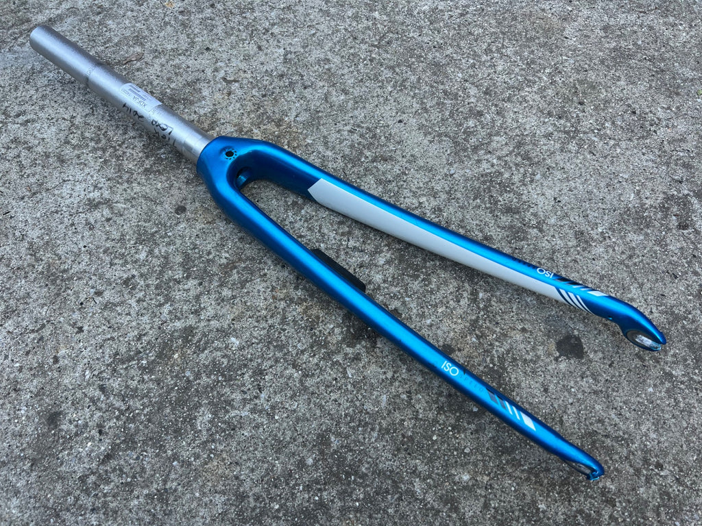 2014 Trek Lexa Carbon Fork 700c 1 1/8” 9” Threadless Steerer Blue White Road  - Image 2