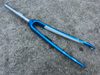 Used 2014 Trek Lexa Carbon Fork 700c 1 1/8” 9” Threadless Steerer Blue White Road-Bicycle Bin