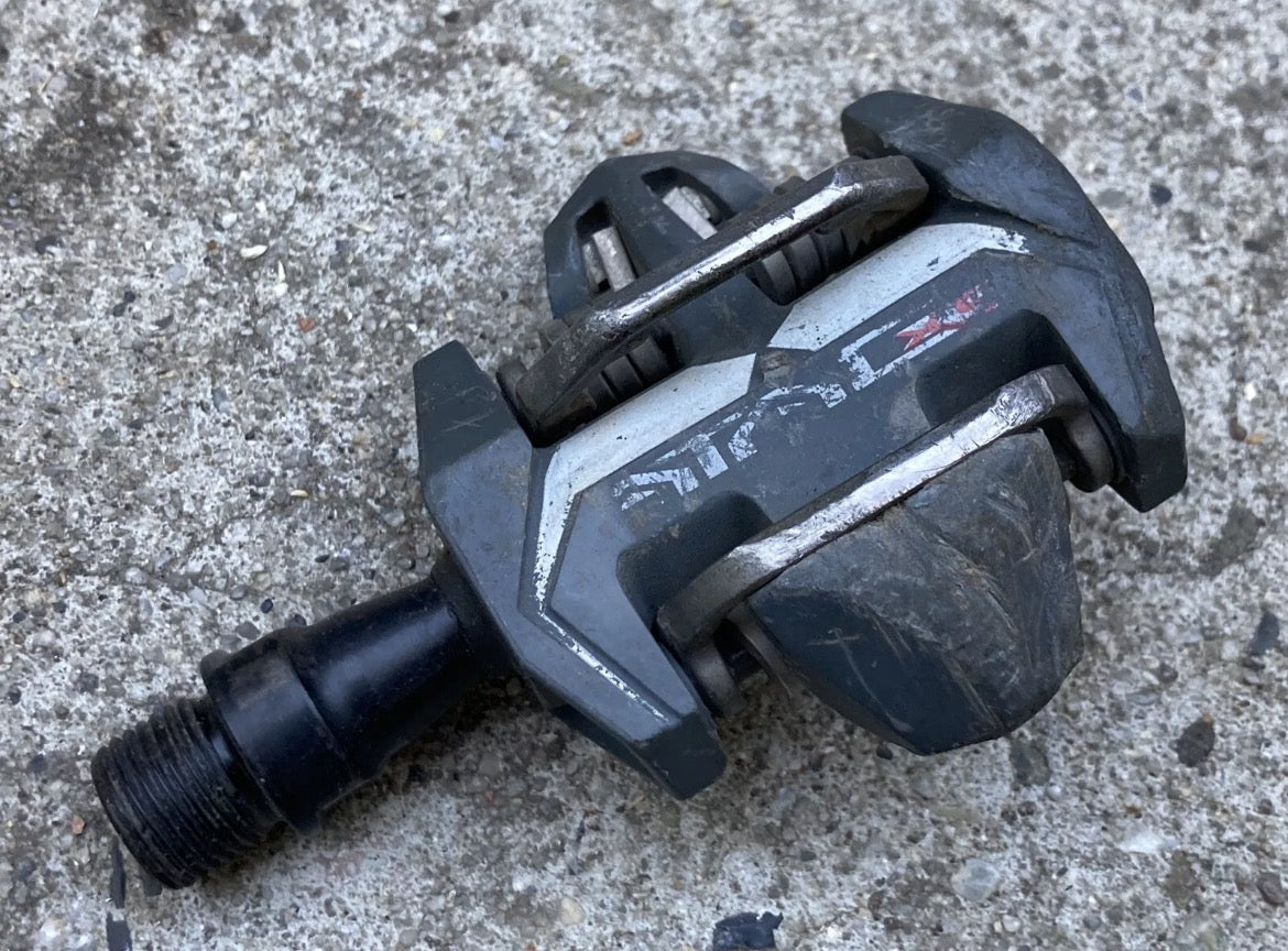 SINGLE TIME ATAC MTB RIGHT PEDAL Vintage MTB Clipless Mountain Gravel Gray Bike - Image 2