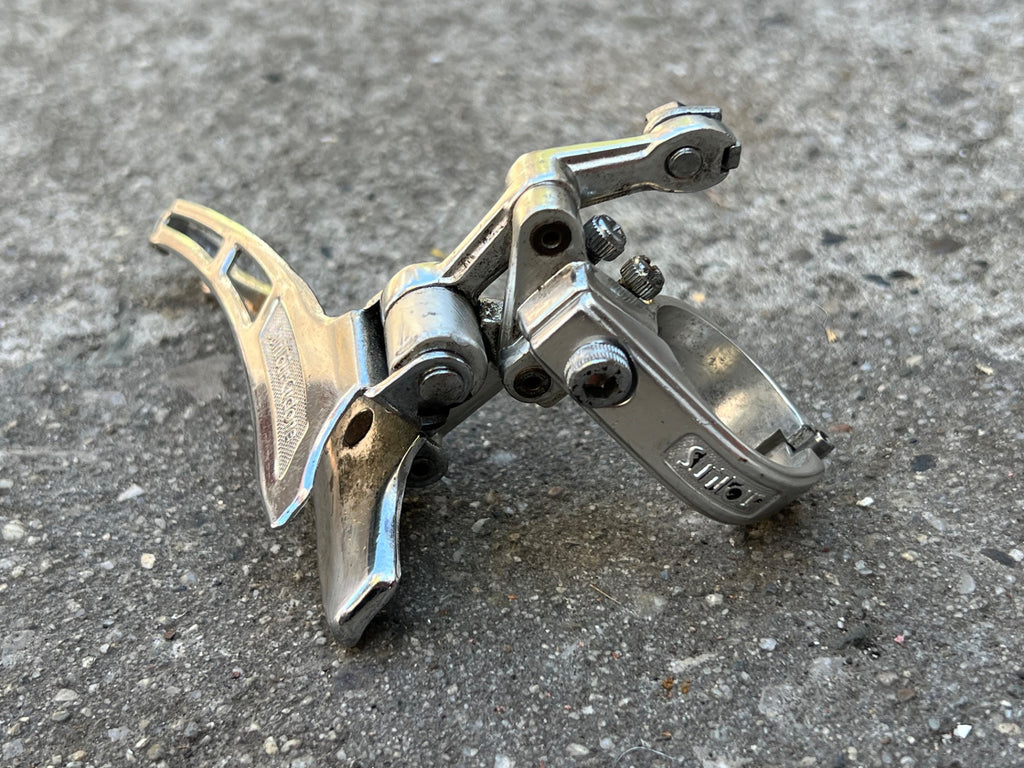 Suntour Cyclone 1st gen 28.6mm Bottom Pull Front Derailleur Vintage Road Double - Image 2