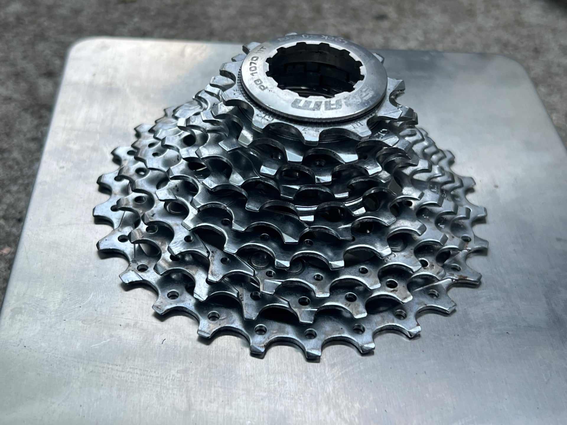 SRAM PG 1070 11-26 10 Speed Cassette Road Gravel Bike Chrome Cycling Commuter  - Image 2