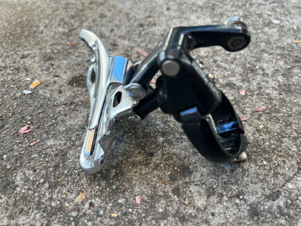 Used Shimano Deore LX FD-M566 31.8 Bottom Pull Front Derailleur Vintage MTB Black-Bicycle Bin
