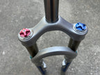 Used Serviced FOX F80X 8” 1 1/8” Threadless Fork Terra Logic Disc V Brake Fork MTB-Bicycle Bin