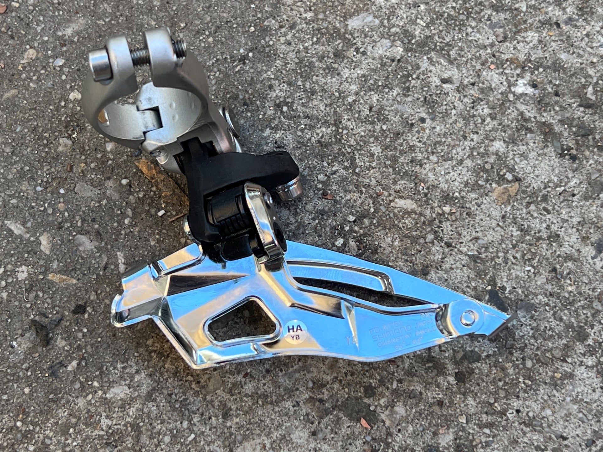 NOS Shimano Deore XT 28.6mm Top Pull FD-M751 Front Derailleur Vintage MTB  - Image 2