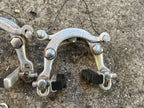 Used Mafac Racer Centerpull Brakes Vintage Brake Set Road Touring Bike Silver Gray-Bicycle Bin