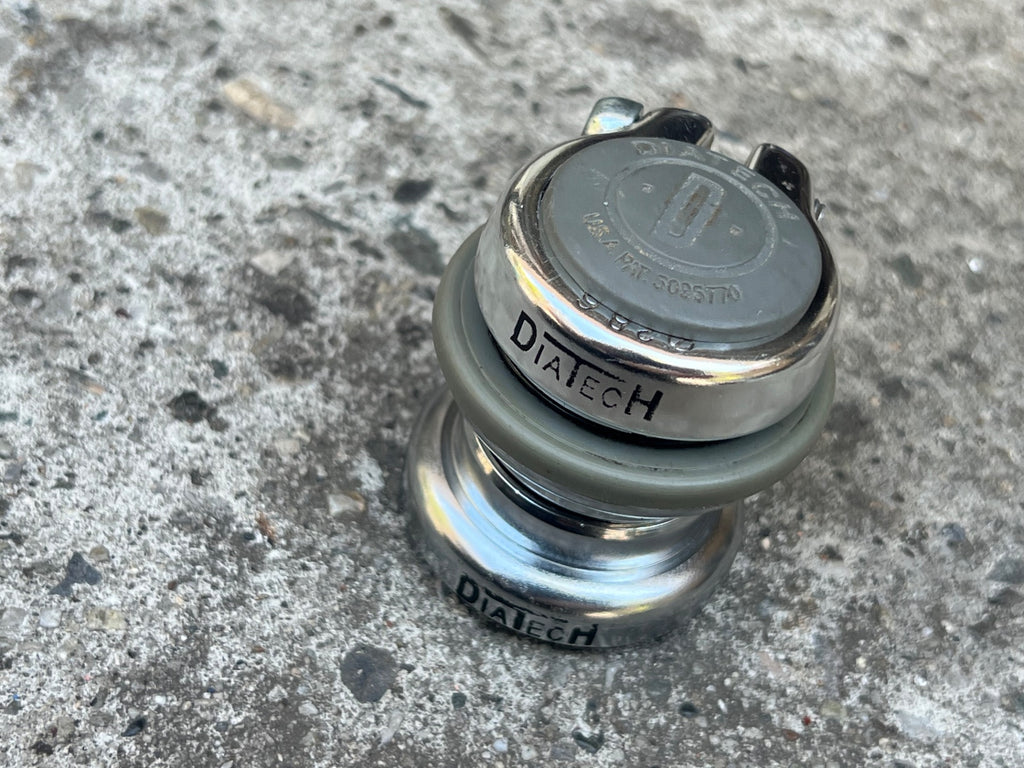 Dia-Tech 1 1/8” Threadless Headset Steel Vintage MTB Gravel Retro Chrome Steel  - Image 2