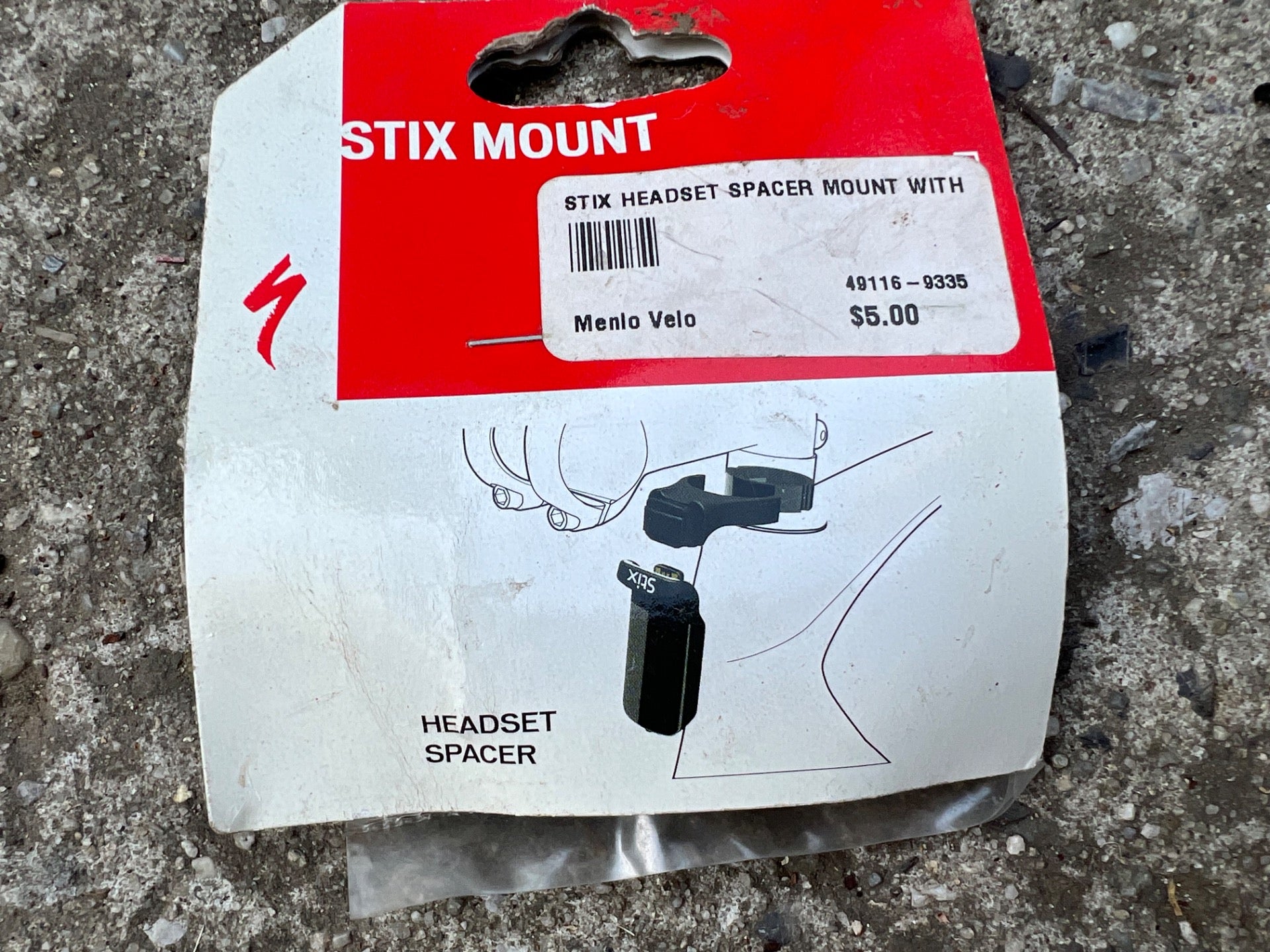 NEW Specialized STIX Light Mount 1 1/8 Threadless 10mm Headset Spacer Bike Black - Image 2
