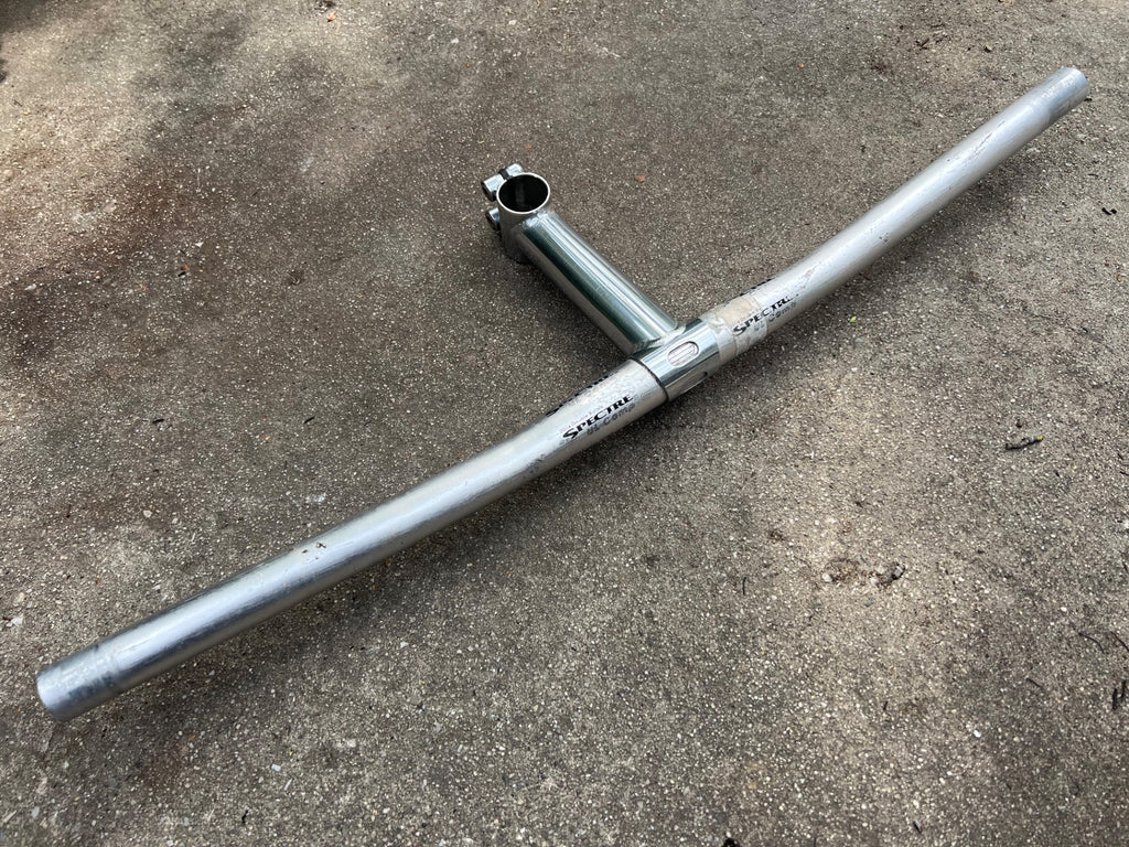 Spectre UL Comp Bars & Stem Combo 1in Threadless 560mm Vintage MTB Retro Chrome  - Image 2