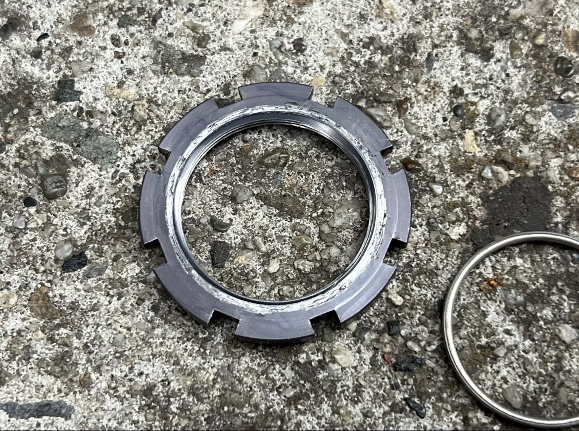 Shimano XTR M950 M951 M952 Crank Spider Lock Ring And Clip Gray Retro MTB - Image 2
