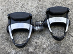 Used Vintage Look Carbon Black Clipless Pedals Retro Eroica Aluminum 9/16” 80’s-Bicycle Bin