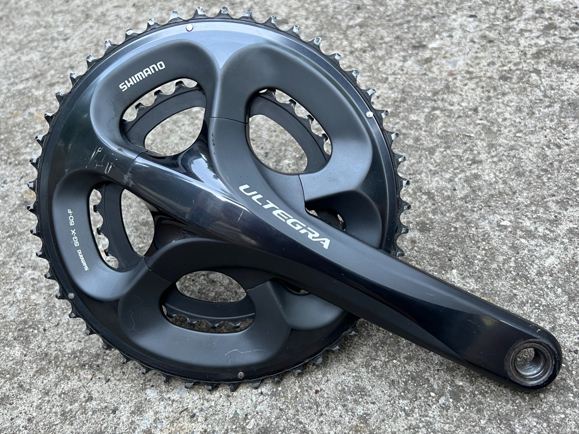 Shimano Ultegra FC-6750 175mm 39/50T Crankset Road Bike Double Racing Gray - Image 2