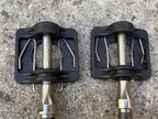 Used Avenir Vintage Clipless Pedals Black MTB Retro Bike Silver Chrome Road Gravel-Bicycle Bin