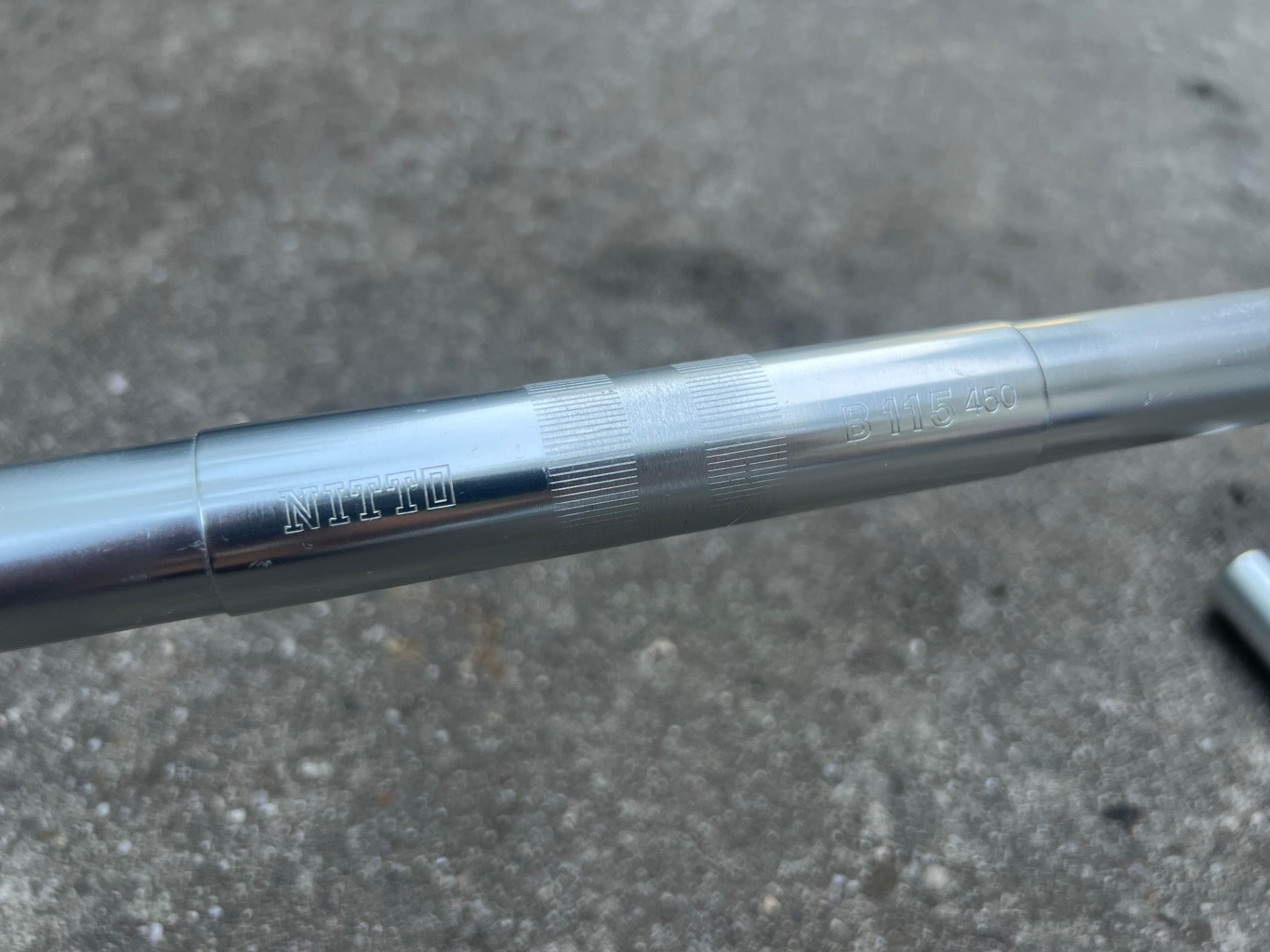 Nitto B115 25.4x450mm Drop Bars Silver Aluminum Wide Touring Road Bike  - Image 2