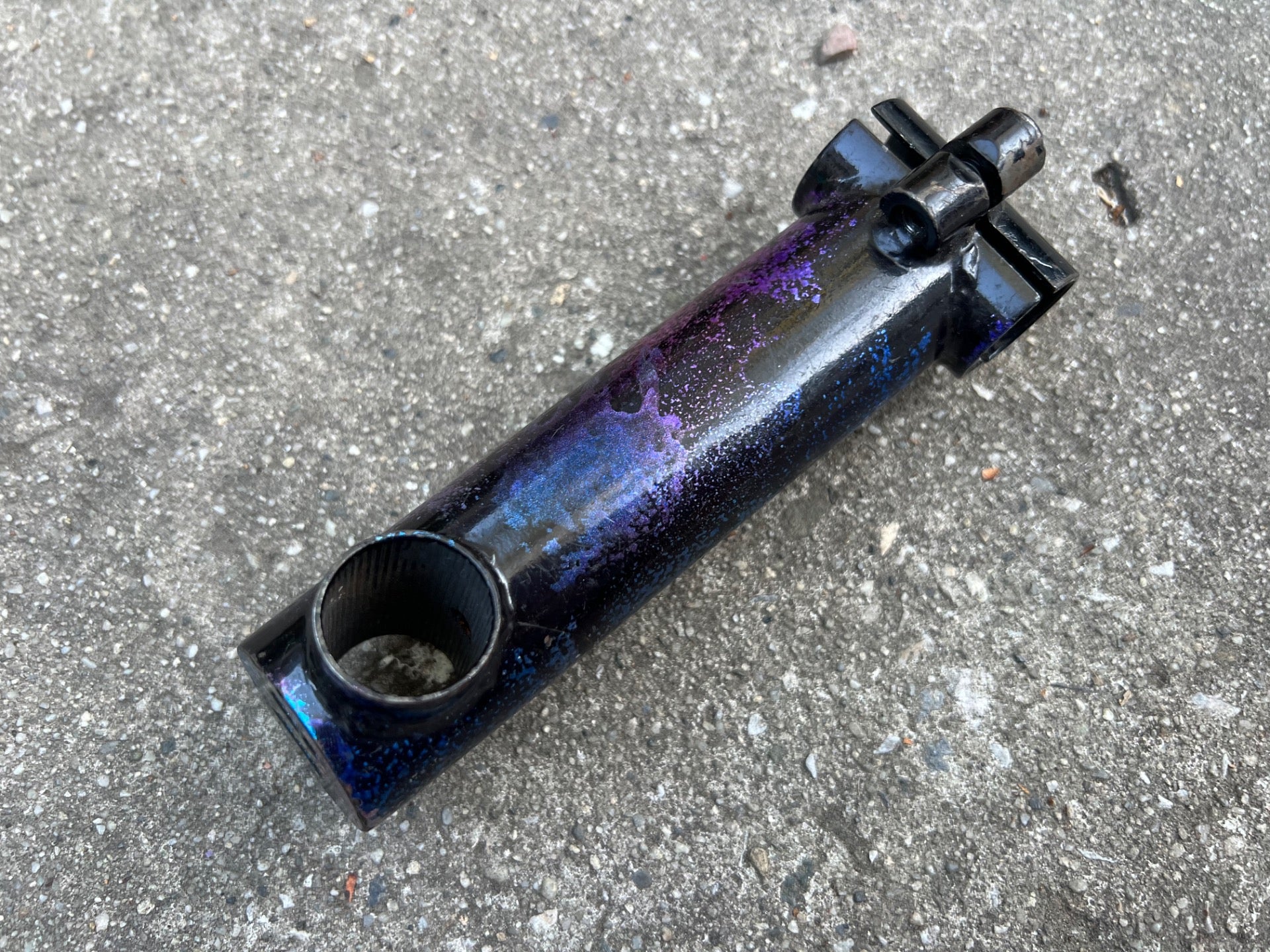 GT Flip Flop 120x25.4mm Stem Black Purple Blue Midnight Aurora Splatter 1991  - Image 2