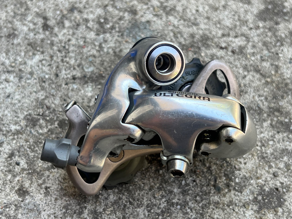 Used Shimano Ultegra RD-6500 9 Speed Short Cage Rear Derailleur Silver Road Vintage-Bicycle Bin