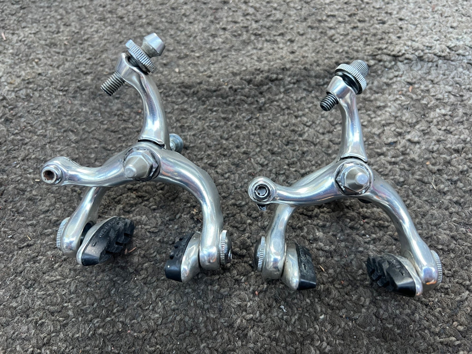 Dia Compe AC300G Side Pull Single Pivot Brake Set Brakes Vintage Silver Road  - Image 2