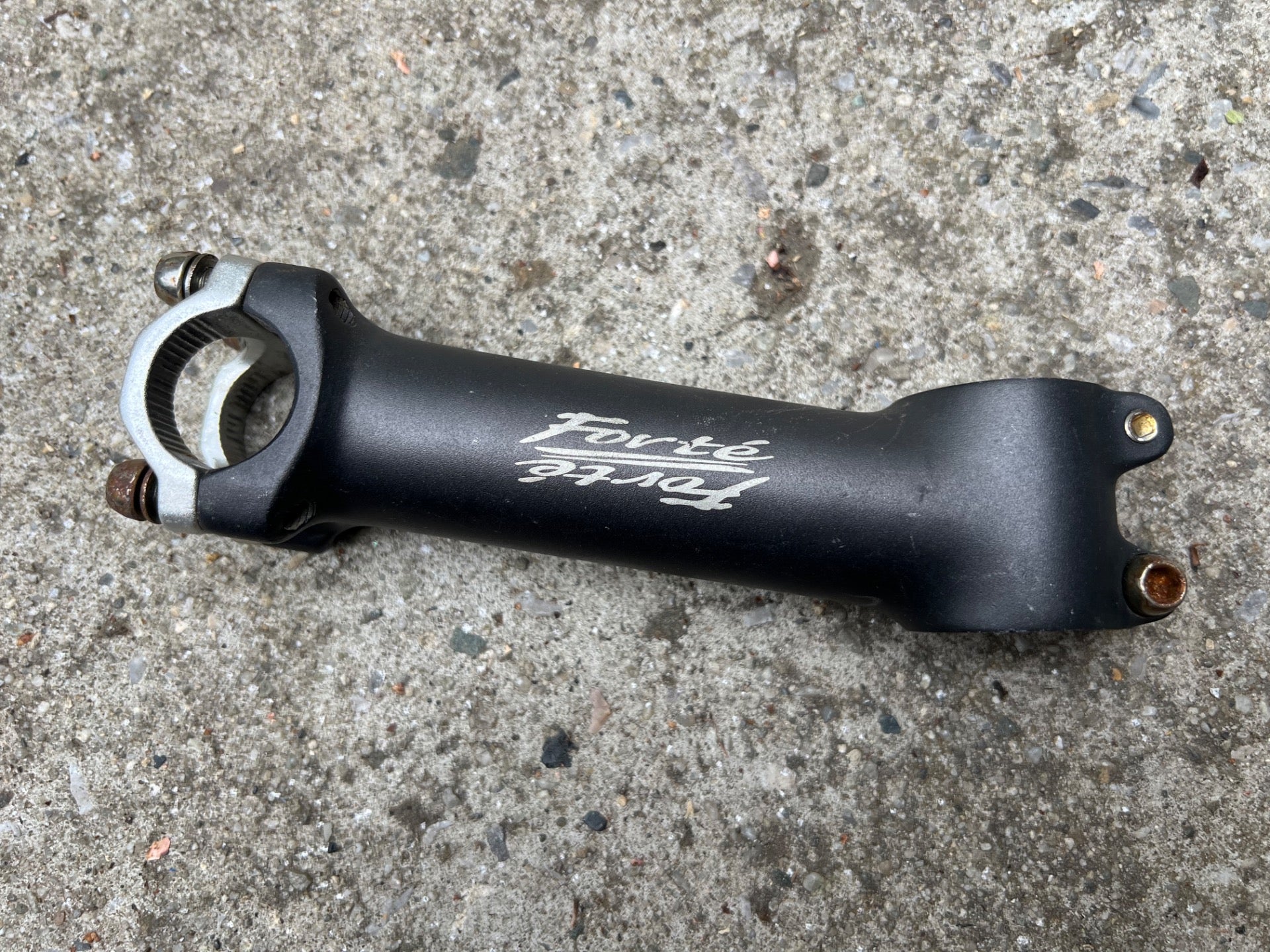 Forte Team 6061 25.4x130mm 1 1/8” Threadless Stem Vintage Retro MTB Gravel Gray  - Image 2