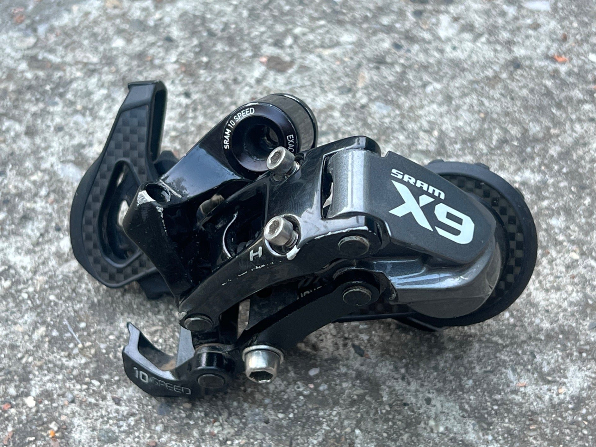 SRAM X9 10 Speed Carbon Rear Derailleur Exact Actuation Black MTB Mountain Long  - Image 2
