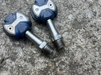 Used Speedplay Zero Clipless Pedals Vintage Road Gravel Bike Blue Stainless Steel-Bicycle Bin