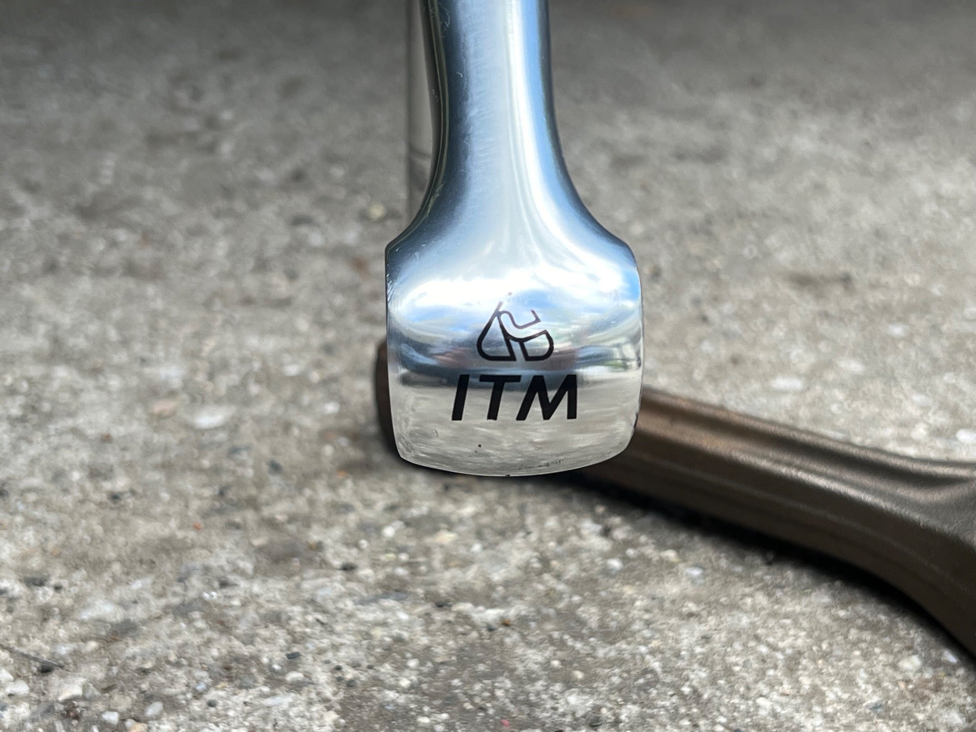 ITM 120x26.0mm Quill Stem 1” Vintage Retro Road Bike Silver Racing Anodized  - Image 2