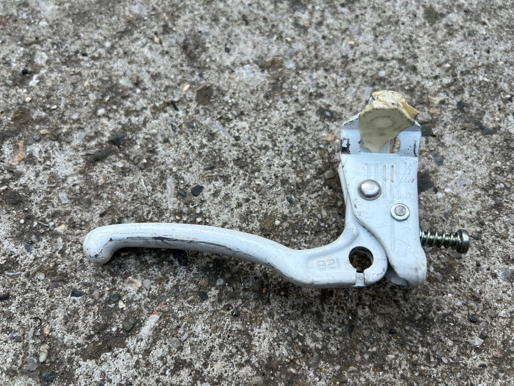 Dia Compe MX White Left Front Brake Lever Vintage BMX Bike Retro Freestyle OG  - Image 2