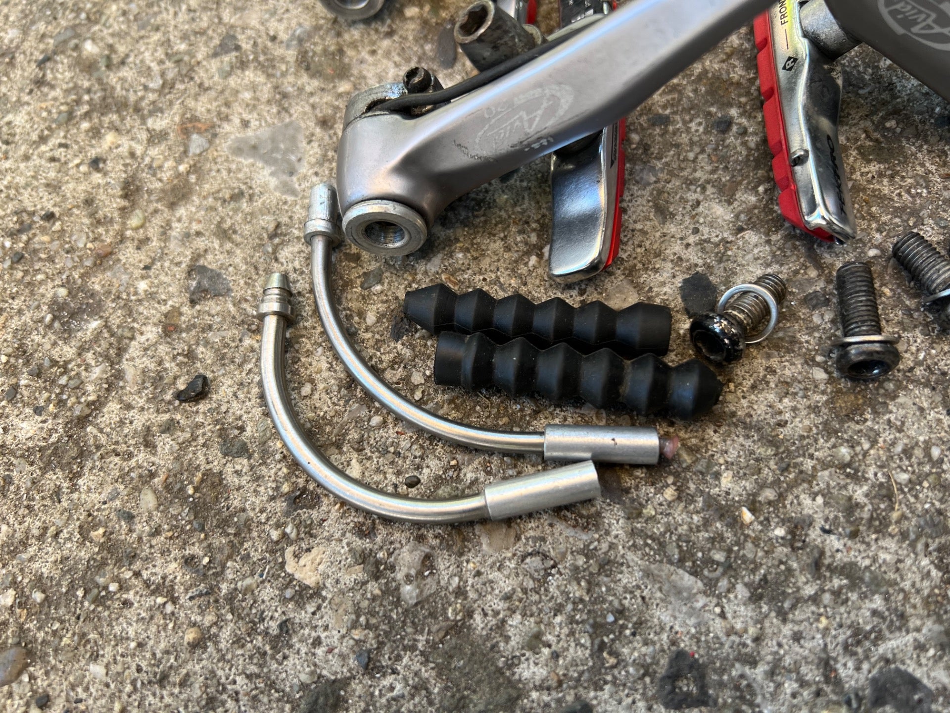 Avid 2.0 Brake Set V Brakes Vintage MTB Mountain Bike XC Gray Retro  - Image 2