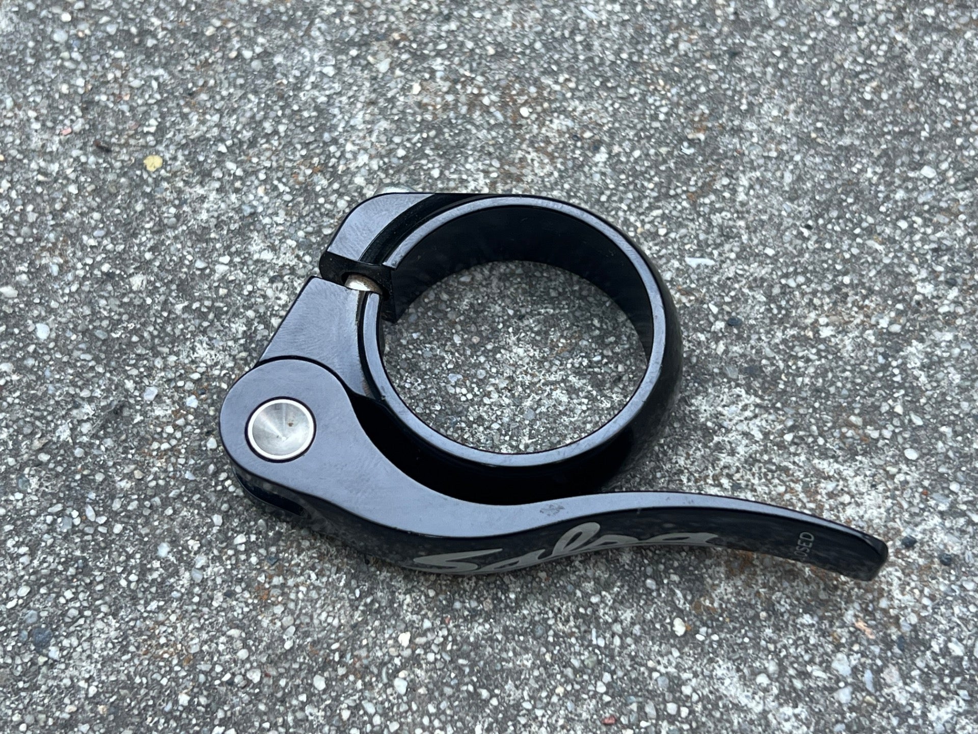 Salsa Seatpost Clamp 35.0mm Black Quick Release Flip Lock Saddle MTB Gravel  - Image 2