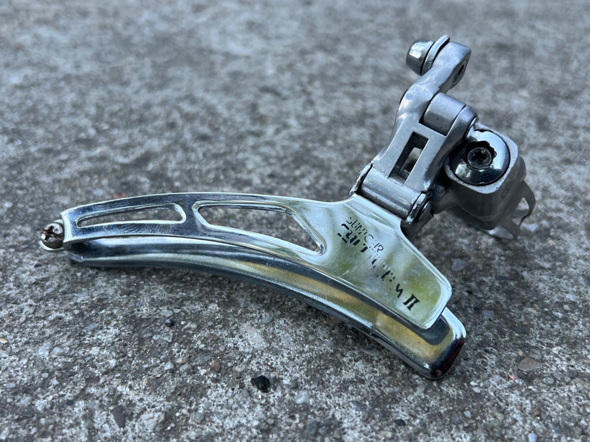 Suntour Cyclone MKII 28.6mm Bottom Pull Front Derailleur Double Vintage 2nd Gen  - Image 2