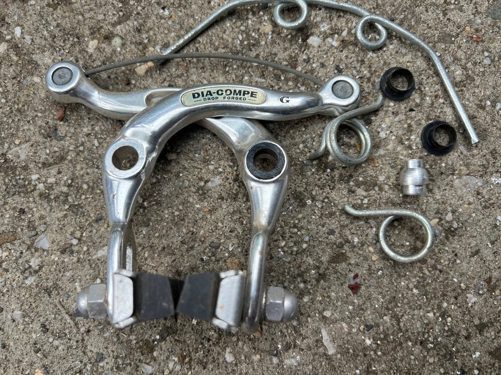 Dia Compe Centerpull Caliper Brake Silver Parts Spring Bolt Vintage Retro Road  - Image 2