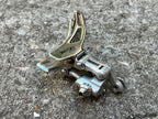 Used Suntour Cyclone Braze On Front Derailleur Bottom Pull Vintage Road Double Chrome-Bicycle Bin