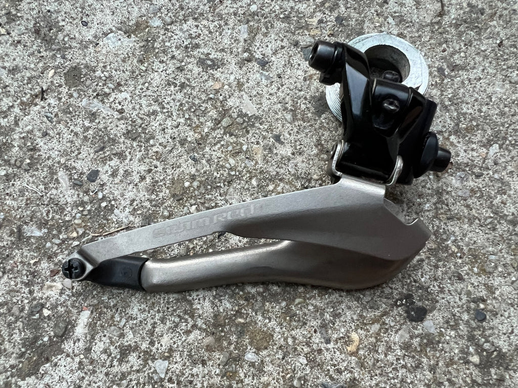 SRAM RED 2x10 Speed Front Derailleur Braze On Bottom Pull Road Bike Titanium  - Image 2