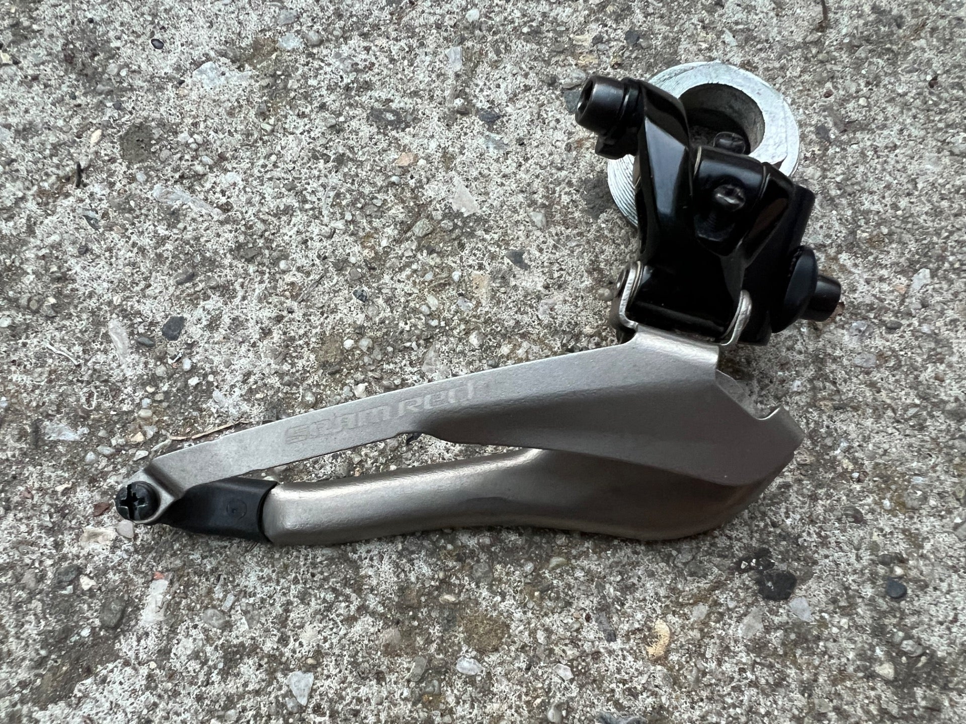 SRAM RED 2x10 Speed Front Derailleur Braze On Bottom Pull Road Bike Titanium  - Image 2