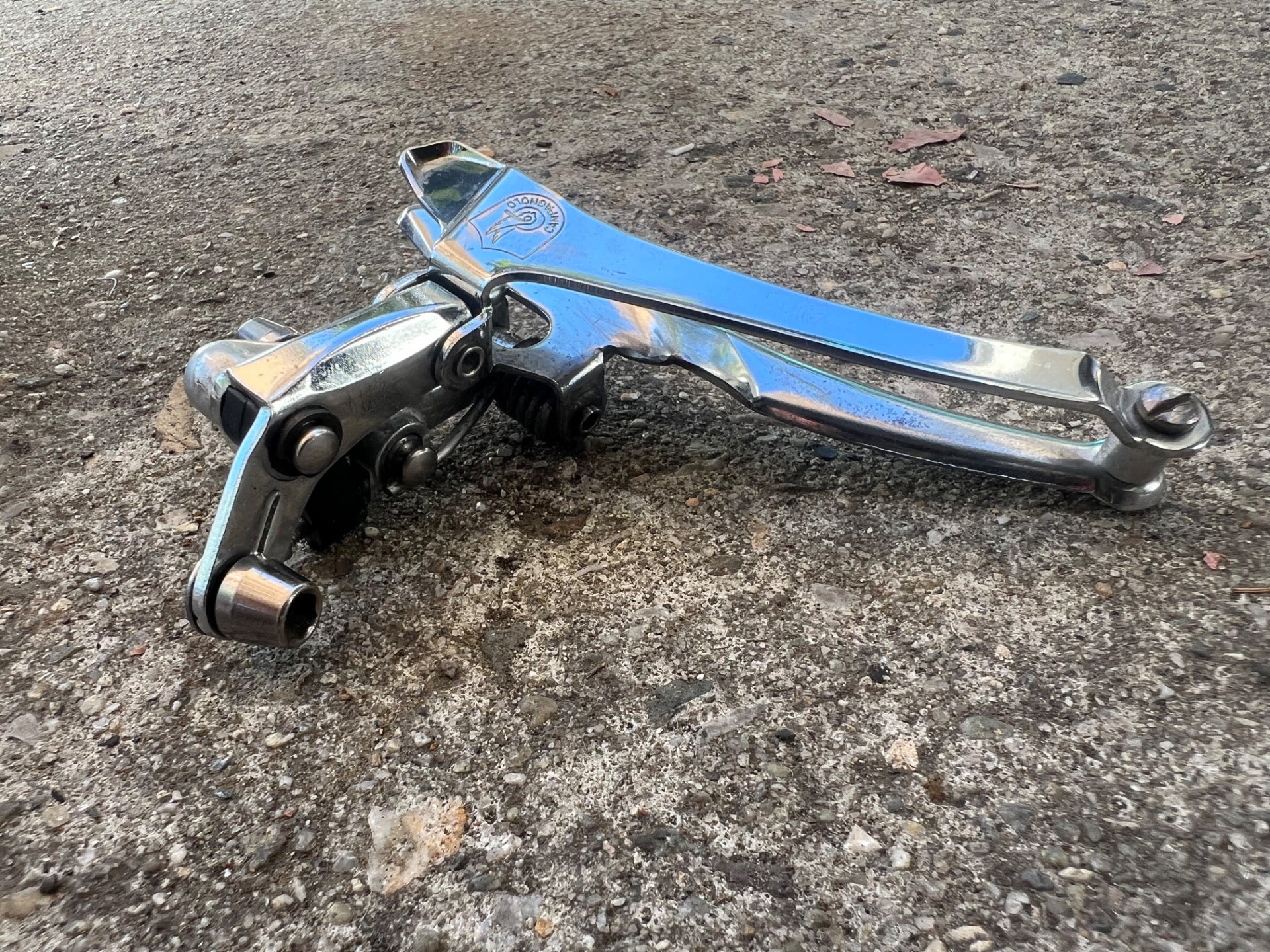 Campagnolo Athena Braze On Bottom Pull Front Derailleur Vintage Road Bike Chrome - Image 2