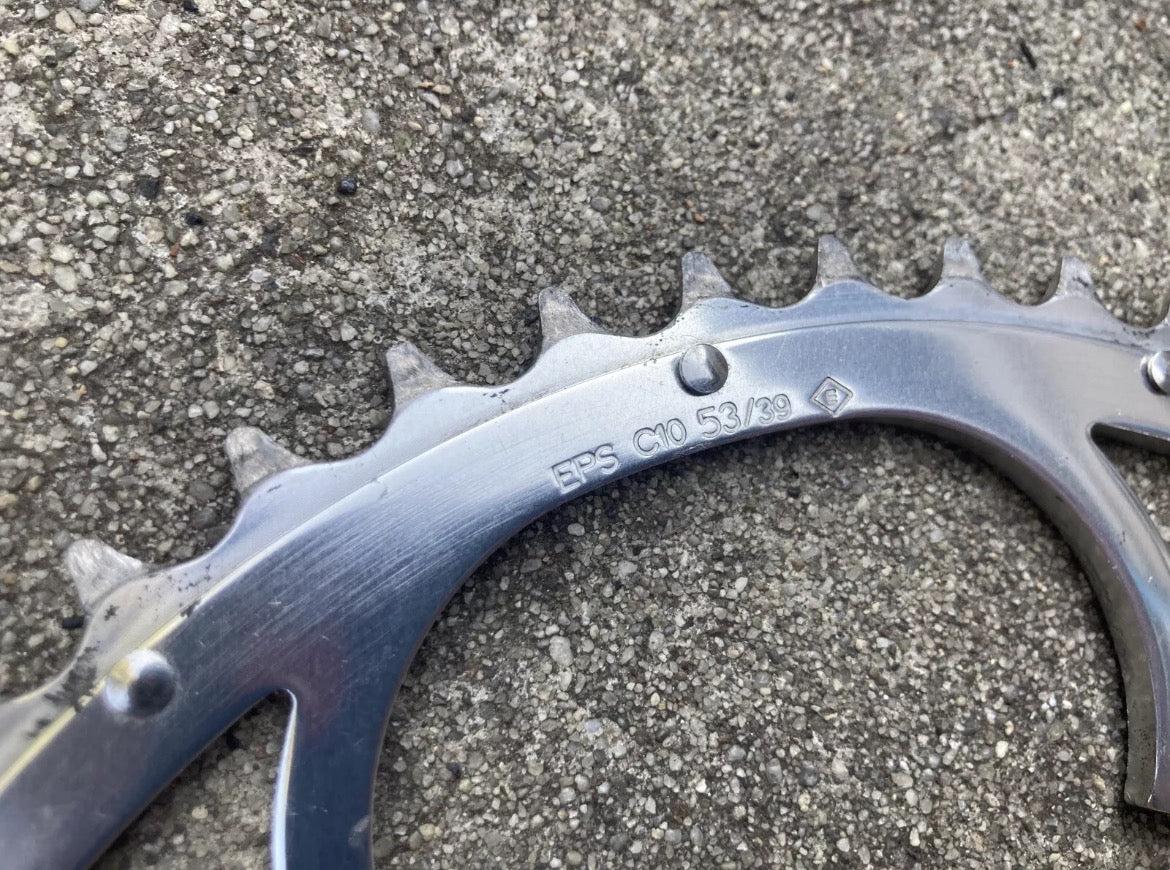 Campagnolo 53T 135BCD Chainring 10 Speed Silver Aluminum Ultra Torque Road Bike - Image 2