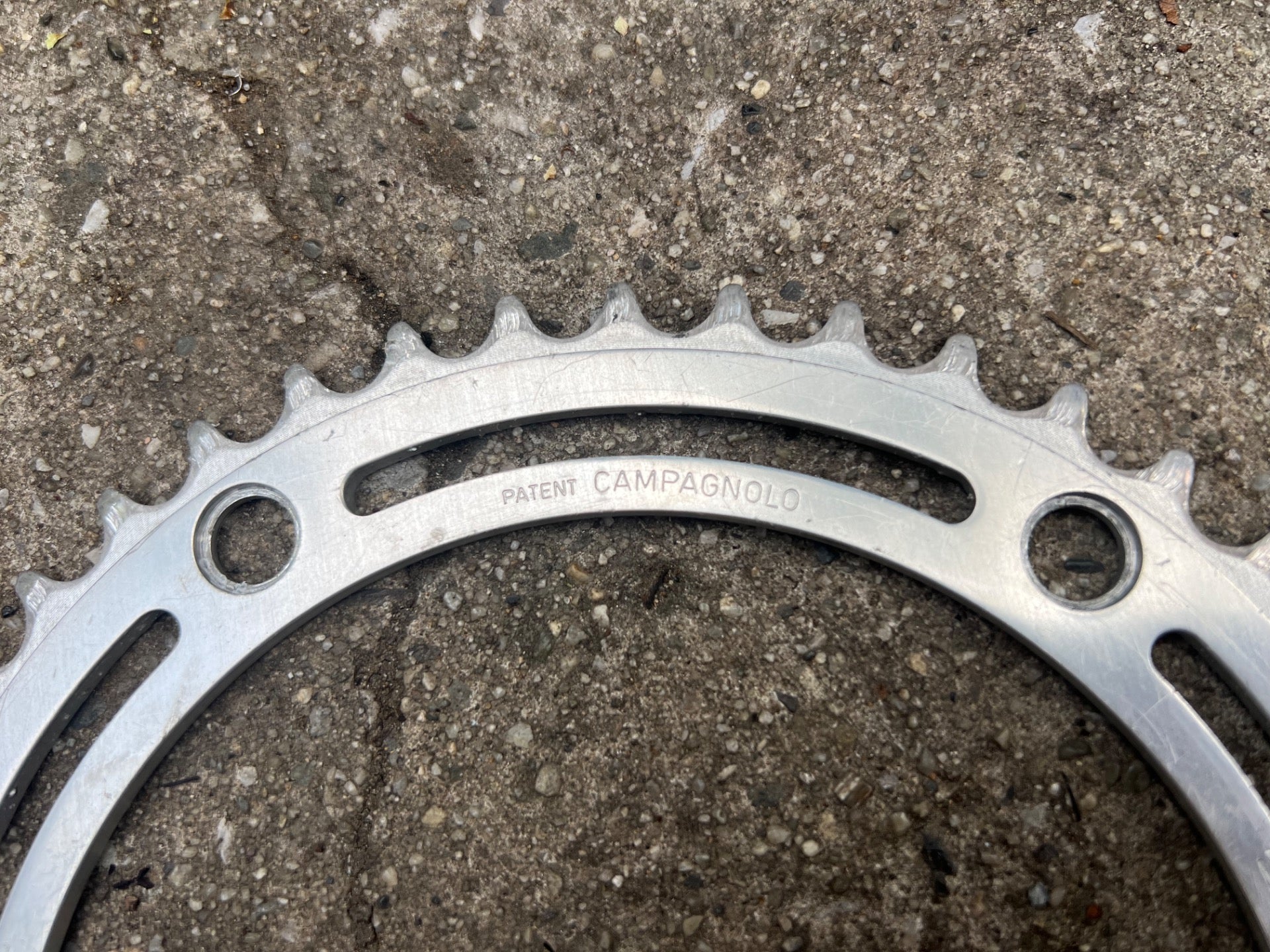 Campagnolo 151 BCD 44T 3/32” Chainring Vintage Road Track Silver Campy 5 Bolt - Image 2