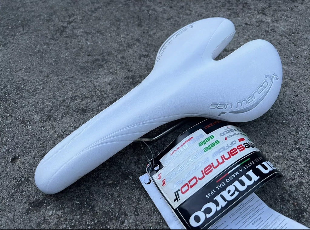 NEW Selle San Marco Aspide Glamour Saddle 156x274mm Xslite Rails White 193g - Image 2