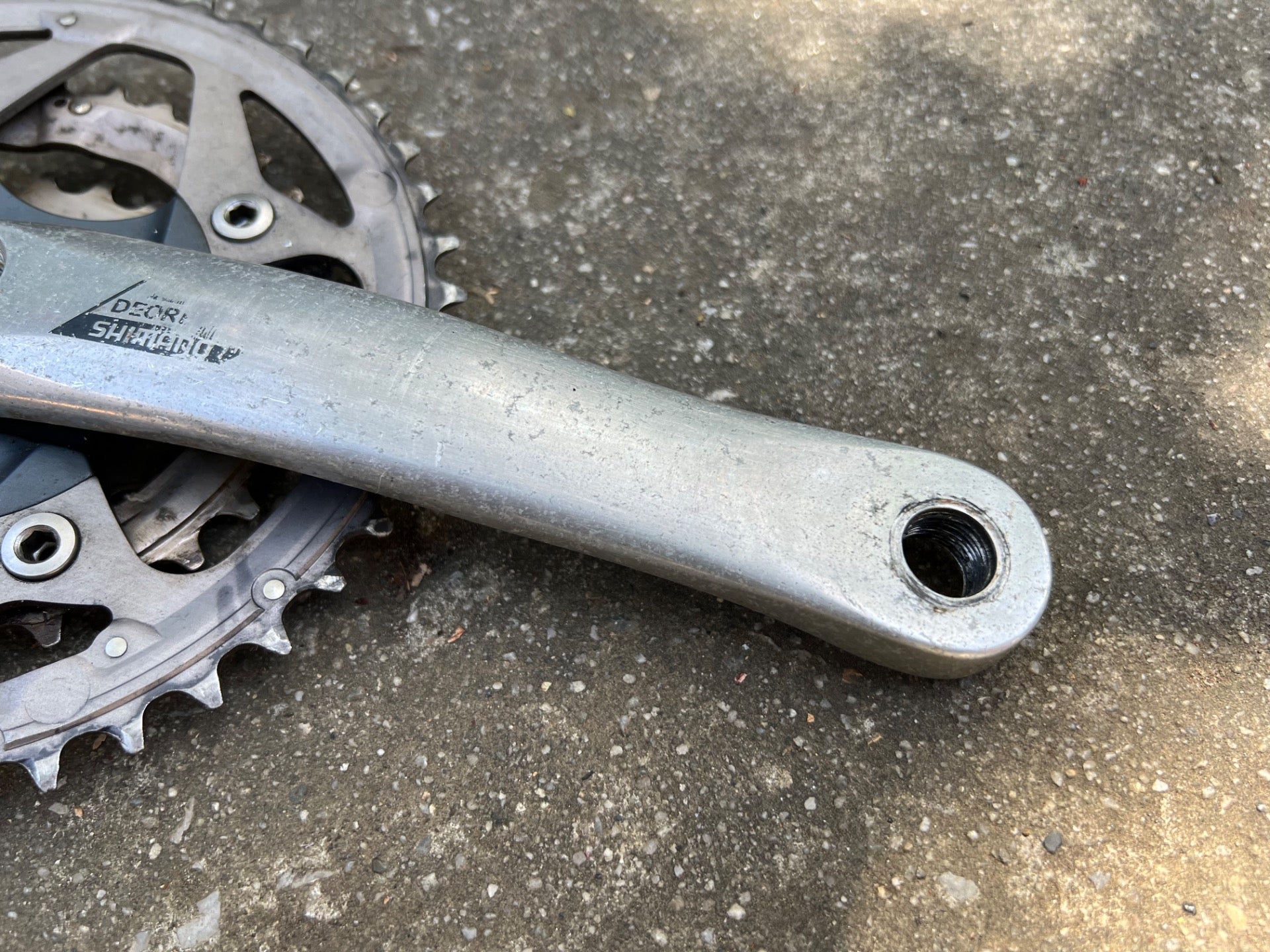 Shimano Deore LX 175mm FC-M570 Drive Side Crank Arm Right 22-32-44 Vintage MTB  - Image 2