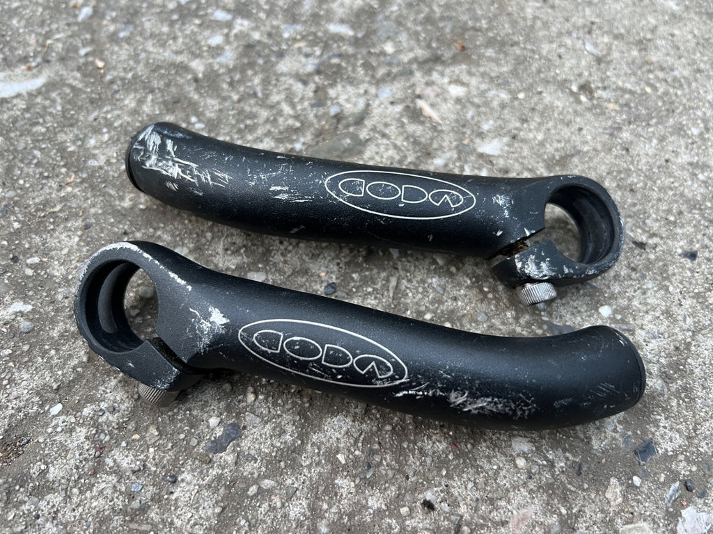 CODA Black Bar Ends Vintage MTB Mountain Bike XC Cross Country Retro  - Image 2