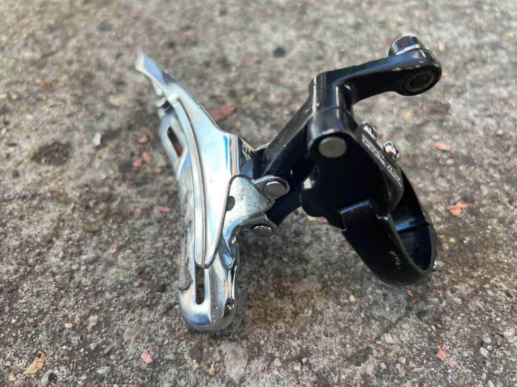 Used Shimano Deore LX FD-M560 34.9mm Bottom Pull Front Derailleur Vintage MTB Black-Bicycle Bin