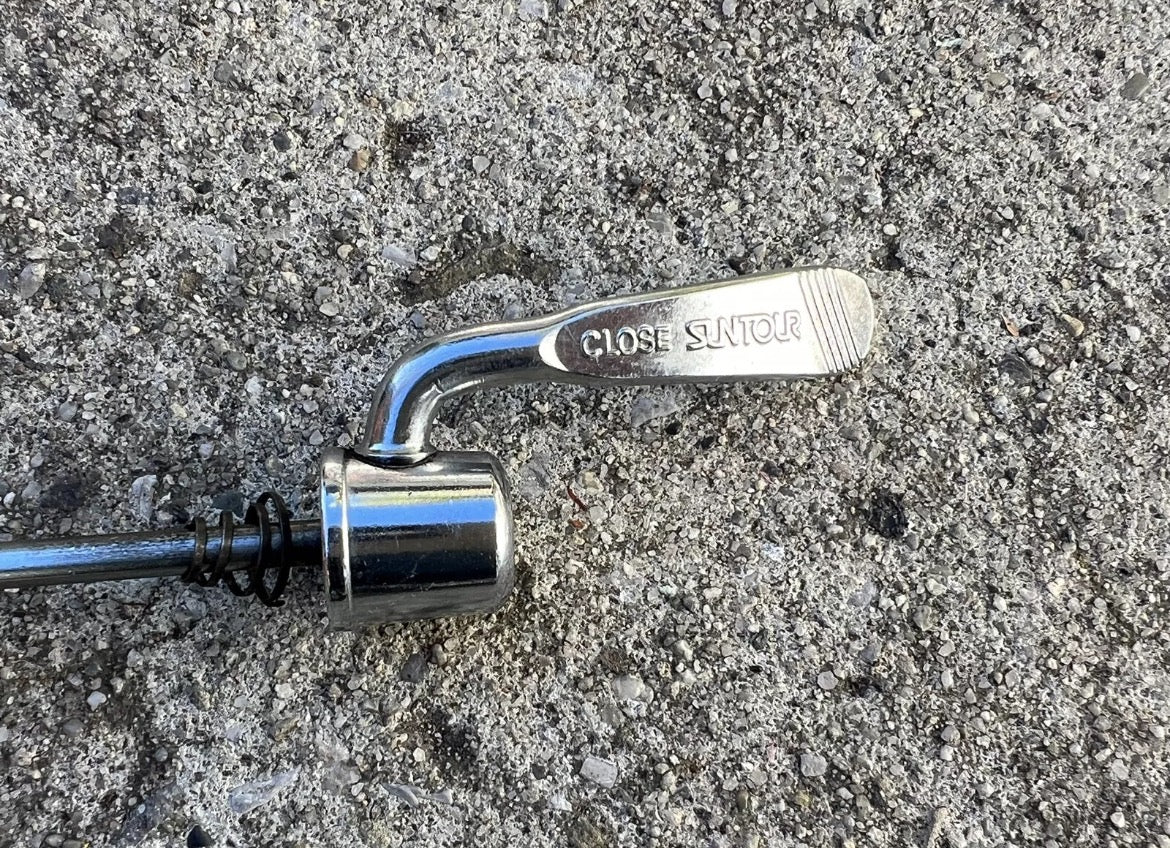 Suntour Front Quick Release Skewer 100mm Chrome Steel Vintage Retro MTB Road - Image 2