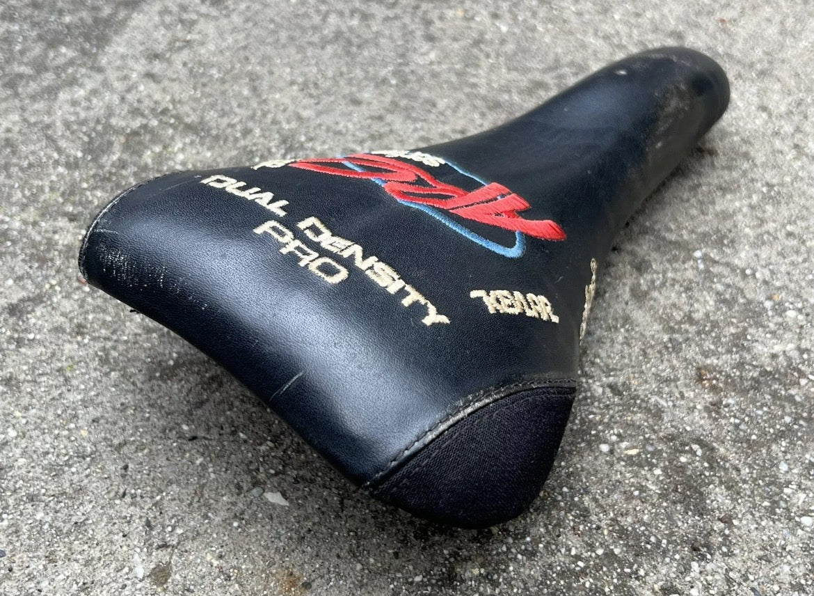 ARC Serfas Dual Density Pro Velo Saddle Vintage Retro MTB Titanium Black - Image 2