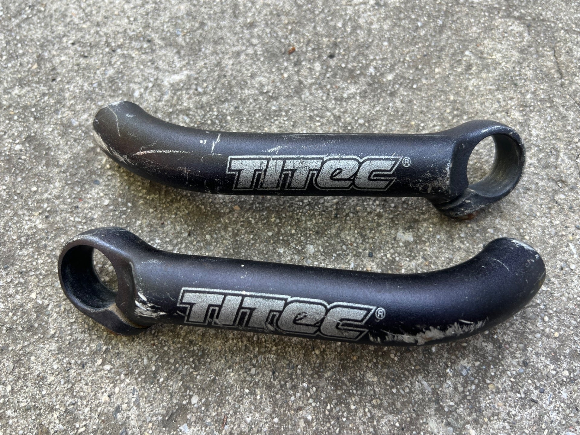 Titec Vintage Bar Ends 22.2 Retro MTB Mountain Bike Aluminum Silver Commuter  - Image 2